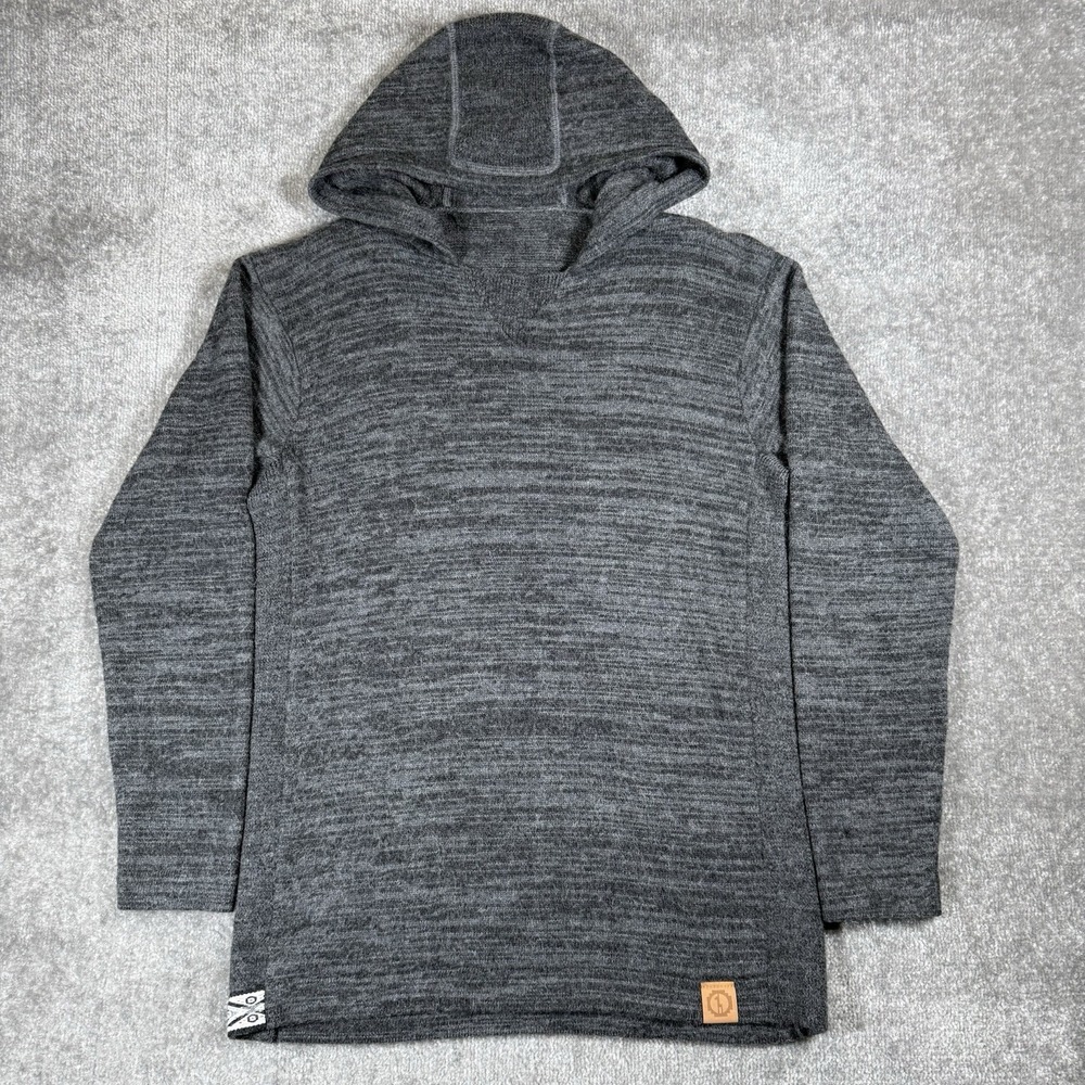 Paka The Hoodie Sweater Men's Large Gray Alpaca Blend Long Sleeve